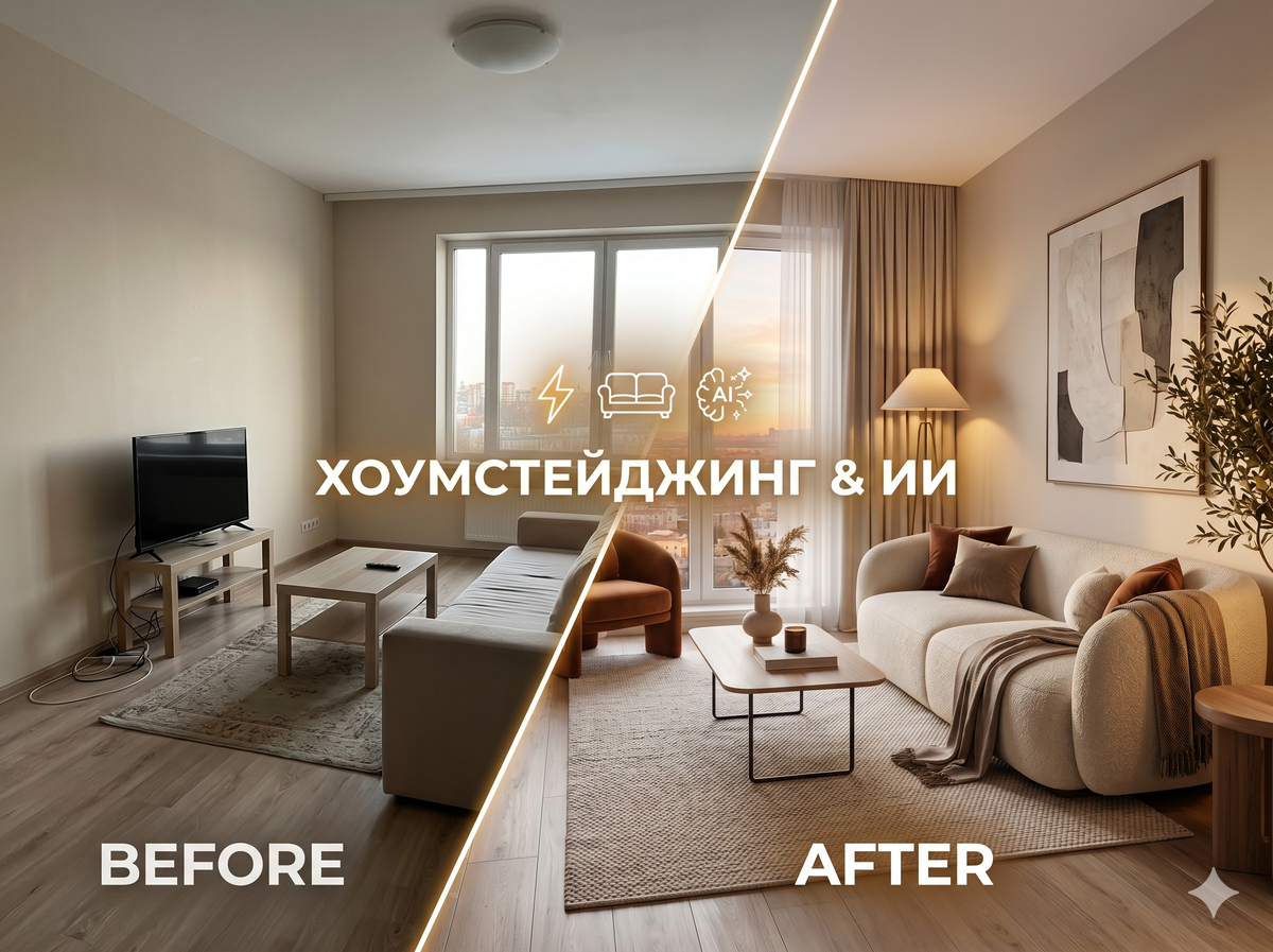 Дом мечты без ремонта за 14 дней: как работают хоумстейджинг и ИИ